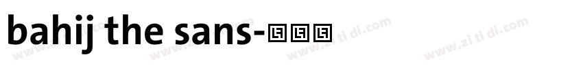 bahij the sans字体转换